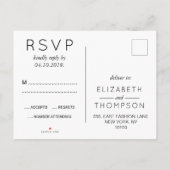 Invitation Carte Postale Denim Fabric, Denim Texture, Blue Denim, Mariage (Dos)
