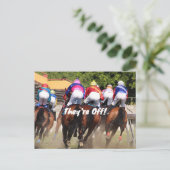 INVITATION CARTE POSTALE DERRIÈRE L'INVITATION À LA COURSE (Debout devant)
