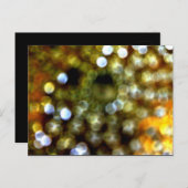 Invitation Carte Postale Design Gold (Devant / Derrière)