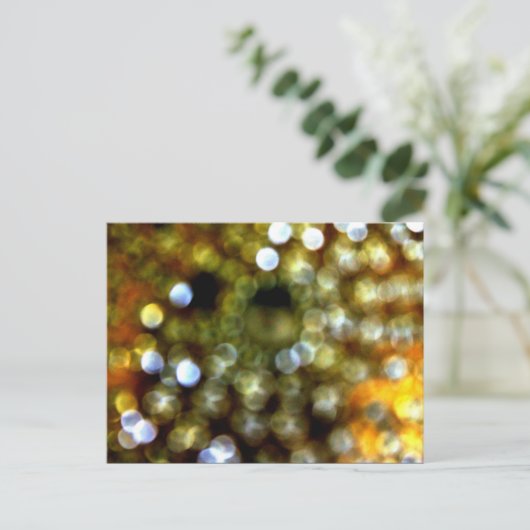 Invitation Carte Postale Design Gold (Debout devant)