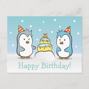 Invitation Carte Postale Dessin Animé Mignon - Célébration d'Anniversaire d