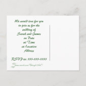 Invitation Carte Postale Deux fougères vertes Nos cartons d'invitation de m (Dos)