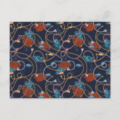 Invitation Carte Postale Deux Poissons De Moins Dans La Partie D'Engagement (Dos)