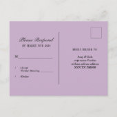 Invitation Carte Postale diamant talons hauts parties scintillant élégant R (Dos)