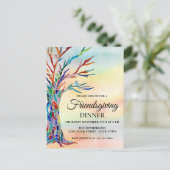 Invitation Carte Postale Dîner Amical (Debout devant)