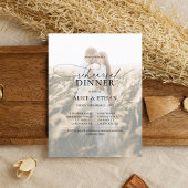 Invitation Carte Postale Dîner de répétition de script de budget chic