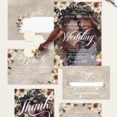 Invitation Carte Postale Dîner de répétition Ethereal Elegance Photo Overla