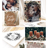 Invitation Carte Postale Dîner de répétition Ethereal Elegance Photo Overla