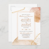 Invitation Carte Postale Dîner de répétition géométrique avec points peints (Devant / Derrière)