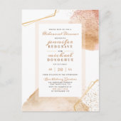 Invitation Carte Postale Dîner de répétition géométrique avec points peints (Devant)