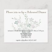 Invitation Carte Postale Dîner de répétition Mason Jar Pays Enregistrer la  (Devant)