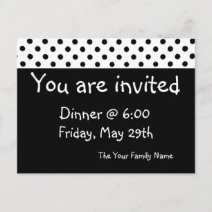 Invitation Carte Postale Dîner ou quelque chose ! ! !
