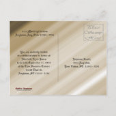 Invitation Carte Postale Distressed Damask Gothique Grunge Wedding shower I (Dos)