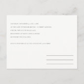 INVITATION CARTE POSTALE DOUCHE EN COUPLE DE FLORE DE PINE EUCALYPTUS WILD  (Dos)