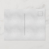 Invitation Carte Postale Douche nuptiale argent tournesol rustique chute (Dos)