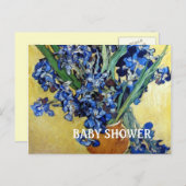 Invitation Carte Postale Douche nuptiale. Vincent van Gogh (Devant / Derrière)