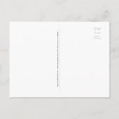 Invitation Carte Postale Douche par courrier Fête des mariées virtuelle Boî (Dos)