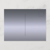 Invitation Carte Postale Doux 16 ans argent parties scintillant métal pouss (Dos)