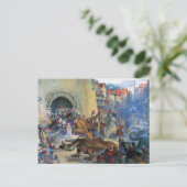 Invitation Carte Postale Dragon d'anniversaire de princesse (Debout devant)
