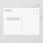 Invitation Carte Postale Drapeau américain photo Militaire s'évade Parti (Dos)