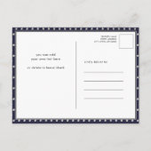 Invitation Carte Postale Drapeau américain Rouge Bleu 4 juillet BBQ (Dos)