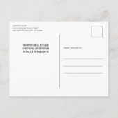 Invitation Carte Postale Drapeau américain rustique Retraite de la police m (Dos)