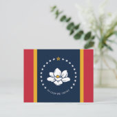 Invitation Carte Postale Drapeau Mississippi 2020 Nouveau (Debout devant)