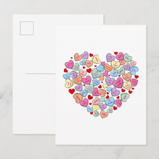 Invitation Carte Postale Drôle Anti Saint Valentin (Devant / Derrière)