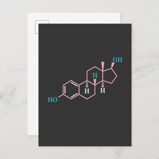 Invitation Carte Postale Drôle Transgenre Trans LGBT Fierté Droits Estrogèn (Devant / Derrière)