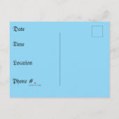 Invitation Carte Postale Duo Citrouille éffrayant d'Halloween (Dos)