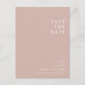 Invitation Carte Postale Dusty Boho | Rose et Violet Enregistrer la Date (Devant)