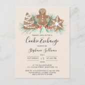 Invitation Carte Postale Échange de cookies (Devant)