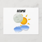 Invitation Carte Postale Éclipse (Devant)