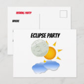 Invitation Carte Postale Eclipse (Devant / Derrière)