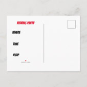 Invitation Carte Postale Eclipse (Dos)