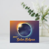 Invitation Carte Postale Éclipse solaire | Astronomie (Debout devant)