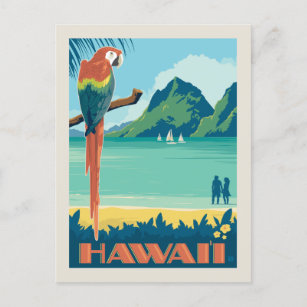 Invitation Carte Postale Économies d'Hawaï   la date