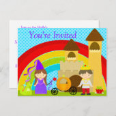 Invitation Carte Postale Écoute, écoute, c'est un parti royal. (Devant / Derrière)