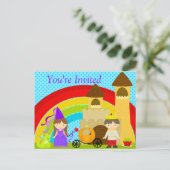 Invitation Carte Postale Écoute, écoute, c'est un parti royal. (Debout devant)