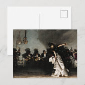 Invitation Carte Postale El Jaleo par John Singer Sargent (Devant / Derrière)