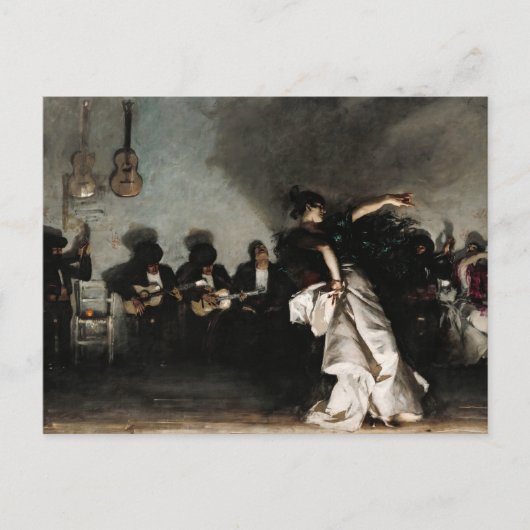 Invitation Carte Postale El Jaleo par John Singer Sargent (Devant)