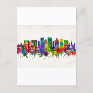 Invitation Carte Postale El Paso Texas Skyline
