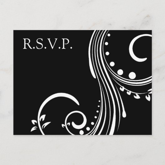 Invitation Carte Postale Élégance simple (Devant)
