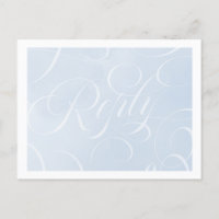 Elégant Cloud Blue Sky Script Aquarelle Répondre