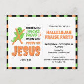 Invitation Carte Postale Élégant NO HOCUS POCUS Christian Halloween (Devant)