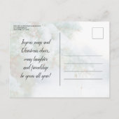 Invitation Carte Postale Élégant Red Baubles et Bells Fête de Vacances (Dos)