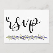 Invitation Carte Postale Elégant Wisteria arbre minimal Mariage Rsvp (Devant)