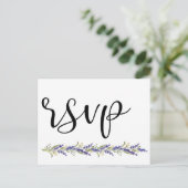 Invitation Carte Postale Elégant Wisteria arbre minimal Mariage Rsvp (Debout devant)