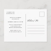 Invitation Carte Postale Élégante Calligraphie Diplômée Photo Collage Party (Dos)