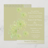 Invitation Carte Postale Élégante dentelle de la reine Anne (Devant / Derrière)